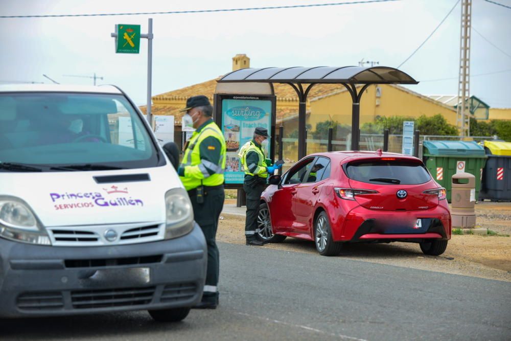 Controles policiales en La Manga