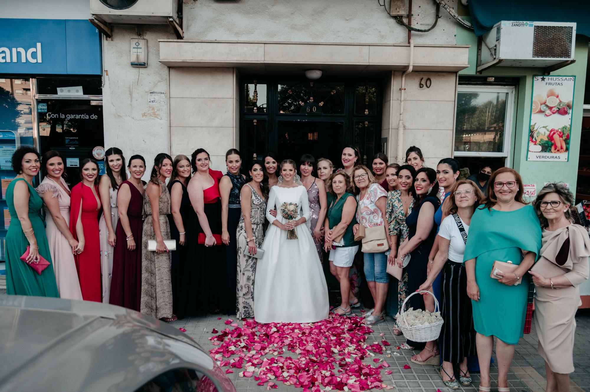 Boda de Andrea Cea, corte de honor de los años 2020 y 2021