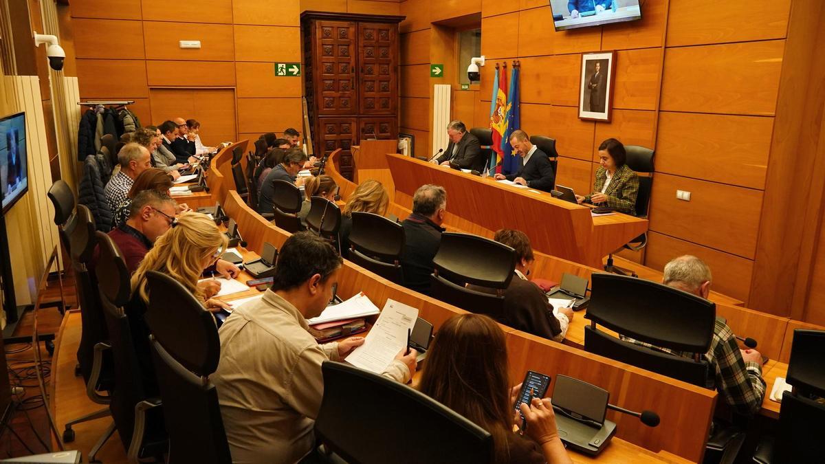 Un momento de Pleno de esta mañana.