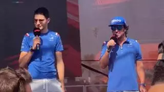 Nueva 'rabieta' de Ocon con Fernando Alonso