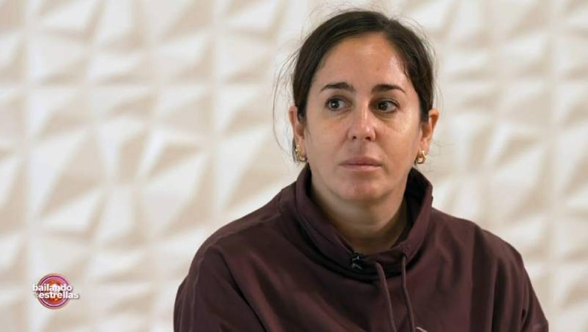 Anabel Pantoja, desilusionada durante los ensayos de esta semana.