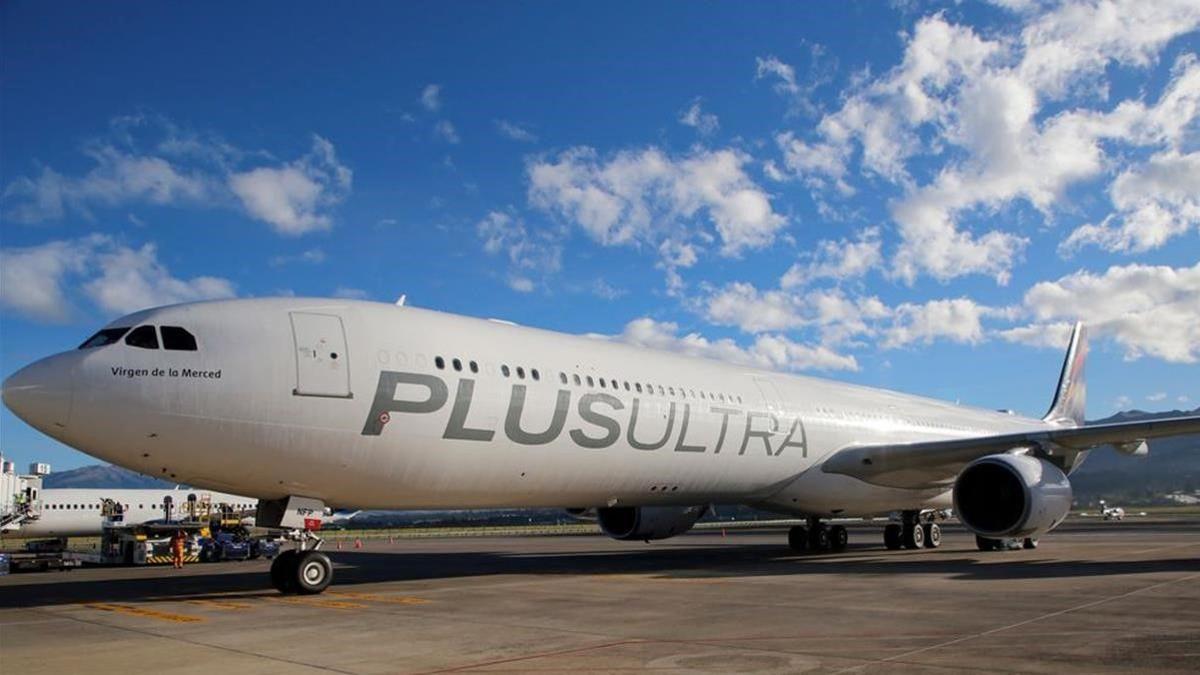 Un avión de Plus Ultra.