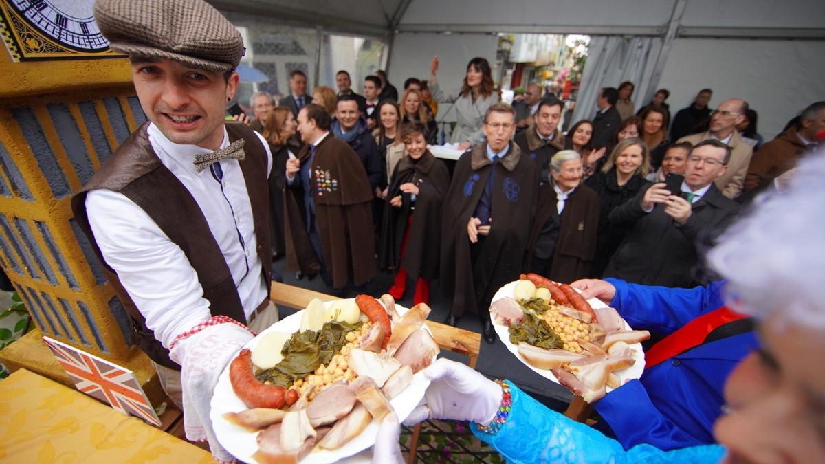 Unha das carrozas participantes na edición de 2020, a primeira en celebrarse tras coñecer a declaración de Festa de Interese Turístico Internacional.