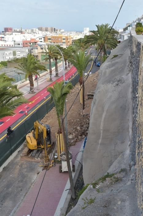 22-04-2019 LAS PALMAS DE GRAN CANARIA. Estado actual del derrumbe de Paseo de Chill  | 22/04/2019 | Fotógrafo: Andrés Cruz