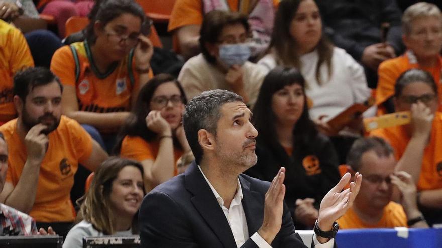 Rubén Burgos, en uno de los últimos partidos del Valencia Basket en La Fonteta. | J. M. LÓPEZ