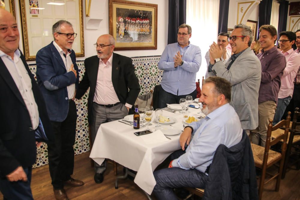 Despedida sorpresa al exalcalde de Alcoy Jorge Sed