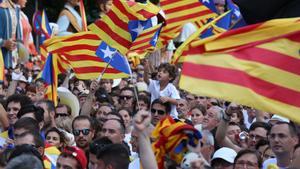 Celebración de la Diada del 2016 en Berga.