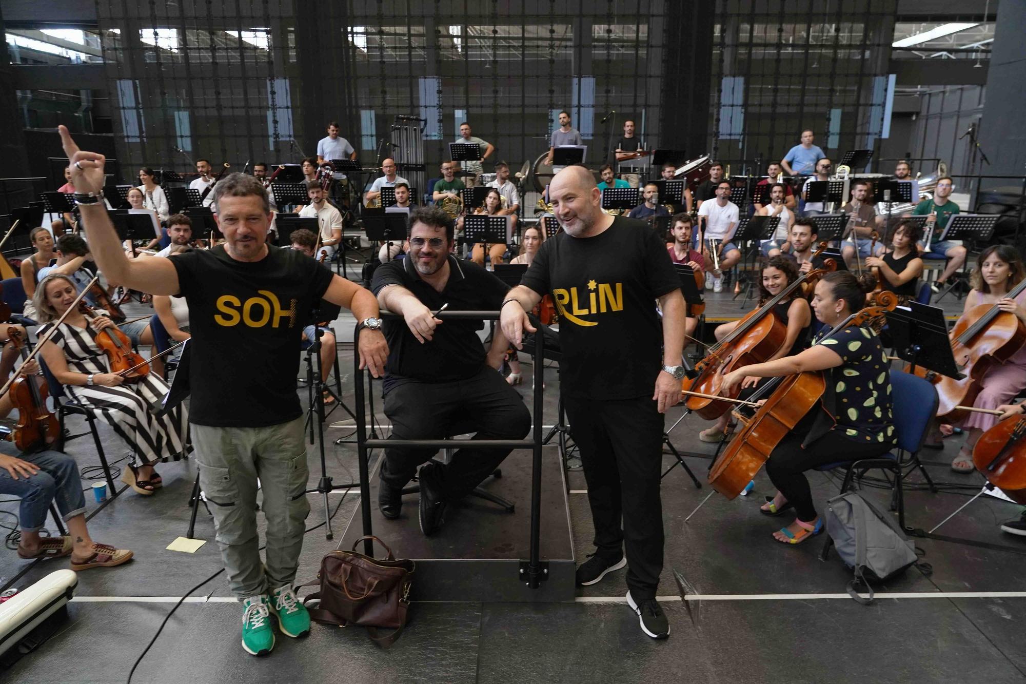 Presentación del proyecto Espacio Sohrlin Andalucía, con la asistencia de Antonio Banderas y Domingo Sánchez, socios fundadores del mismo