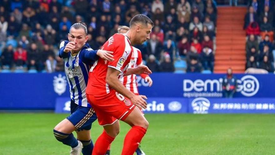 Granell va ser titular de nou al mig del camp del Girona