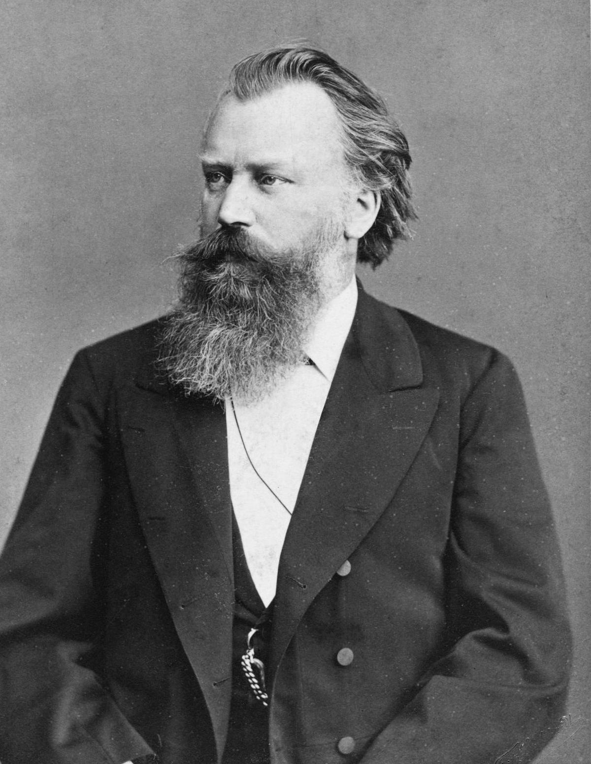 Johannes Brahms en un retrato de 1885.