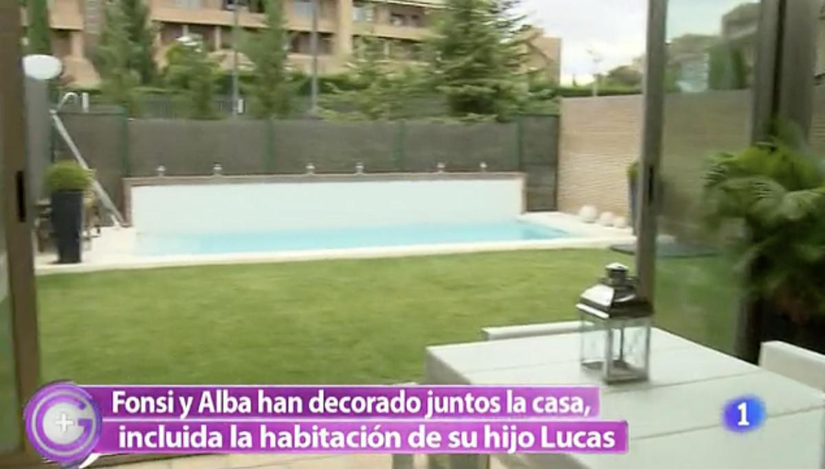 El jardín de la casa de Fonsi Nieto y Alba Carrillo