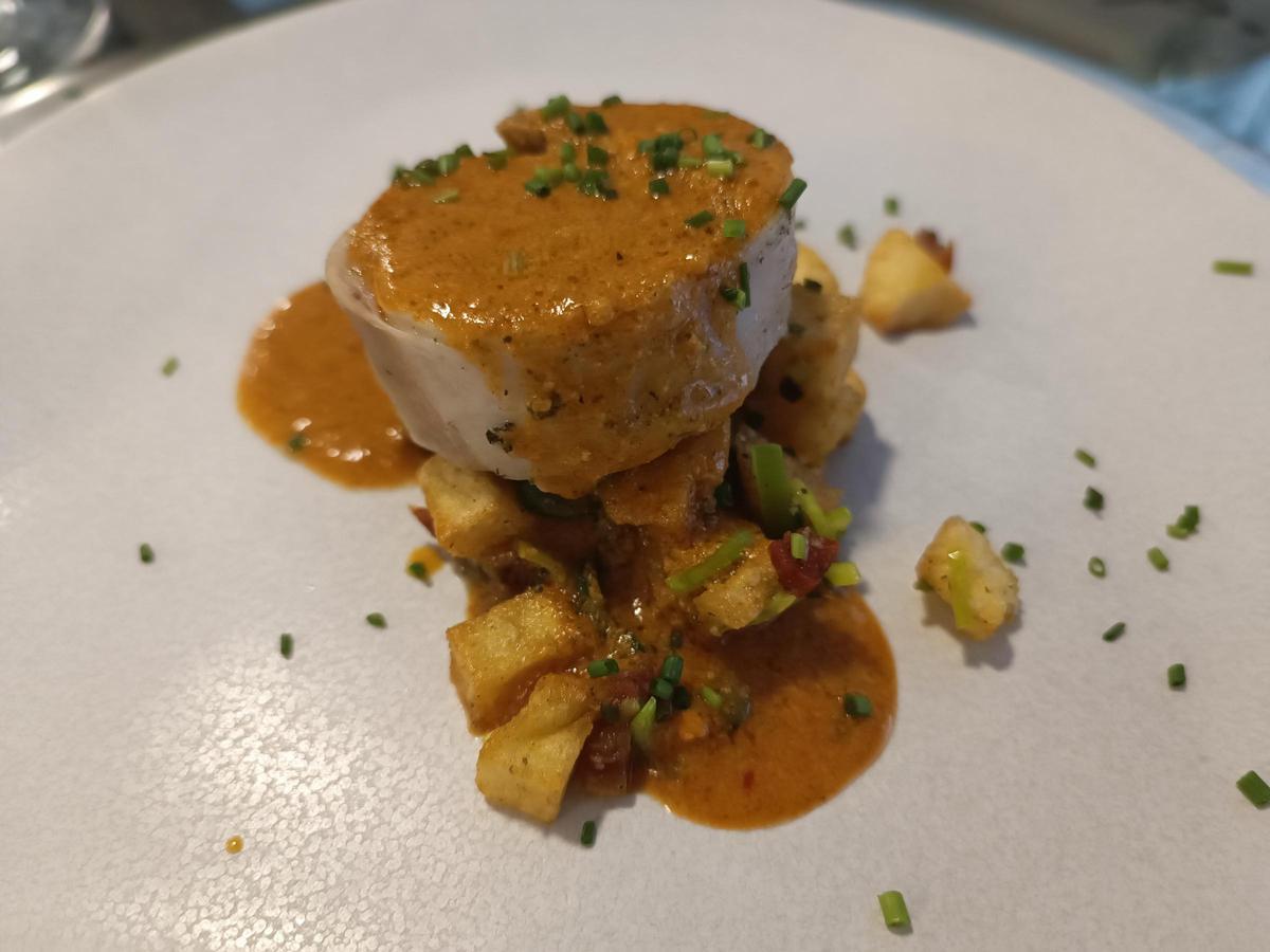 Conejo en salmorejo.