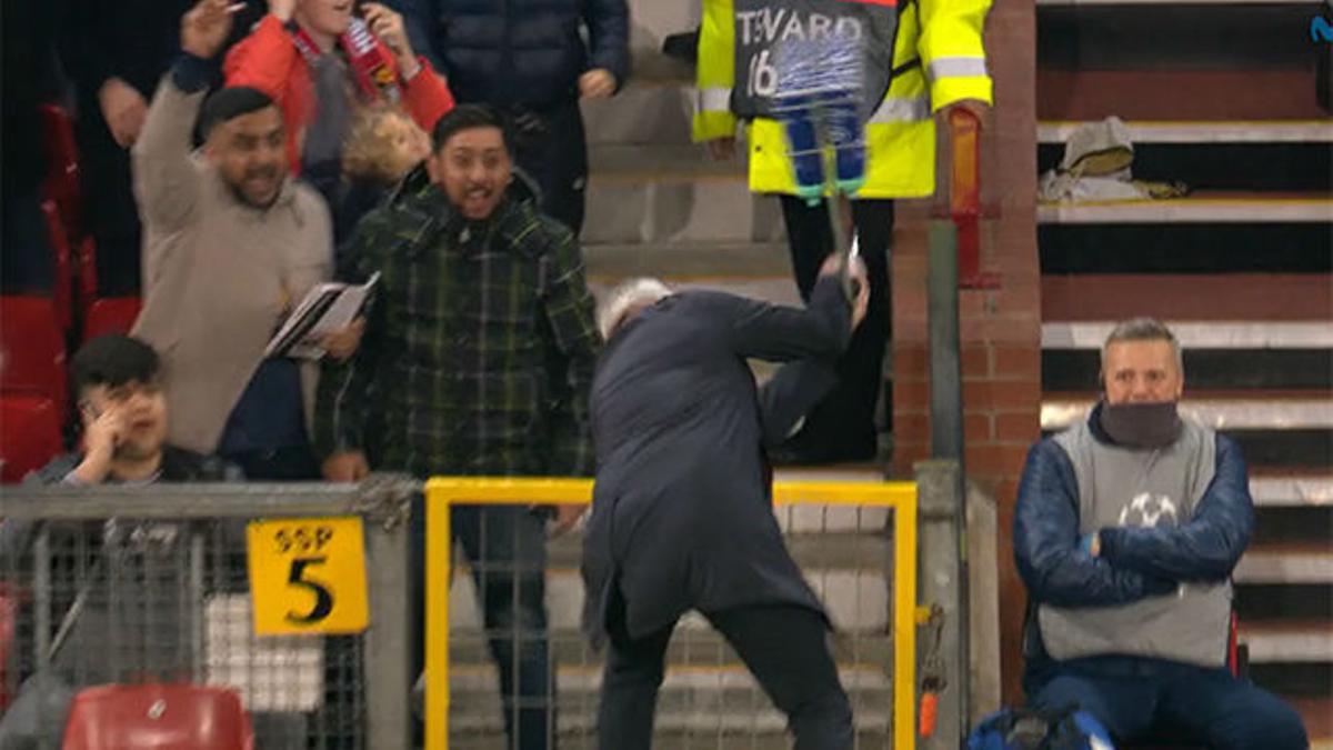 ¡Mourinho enloquece! La destructiva celebración del portugués tras ganar al Young Boys