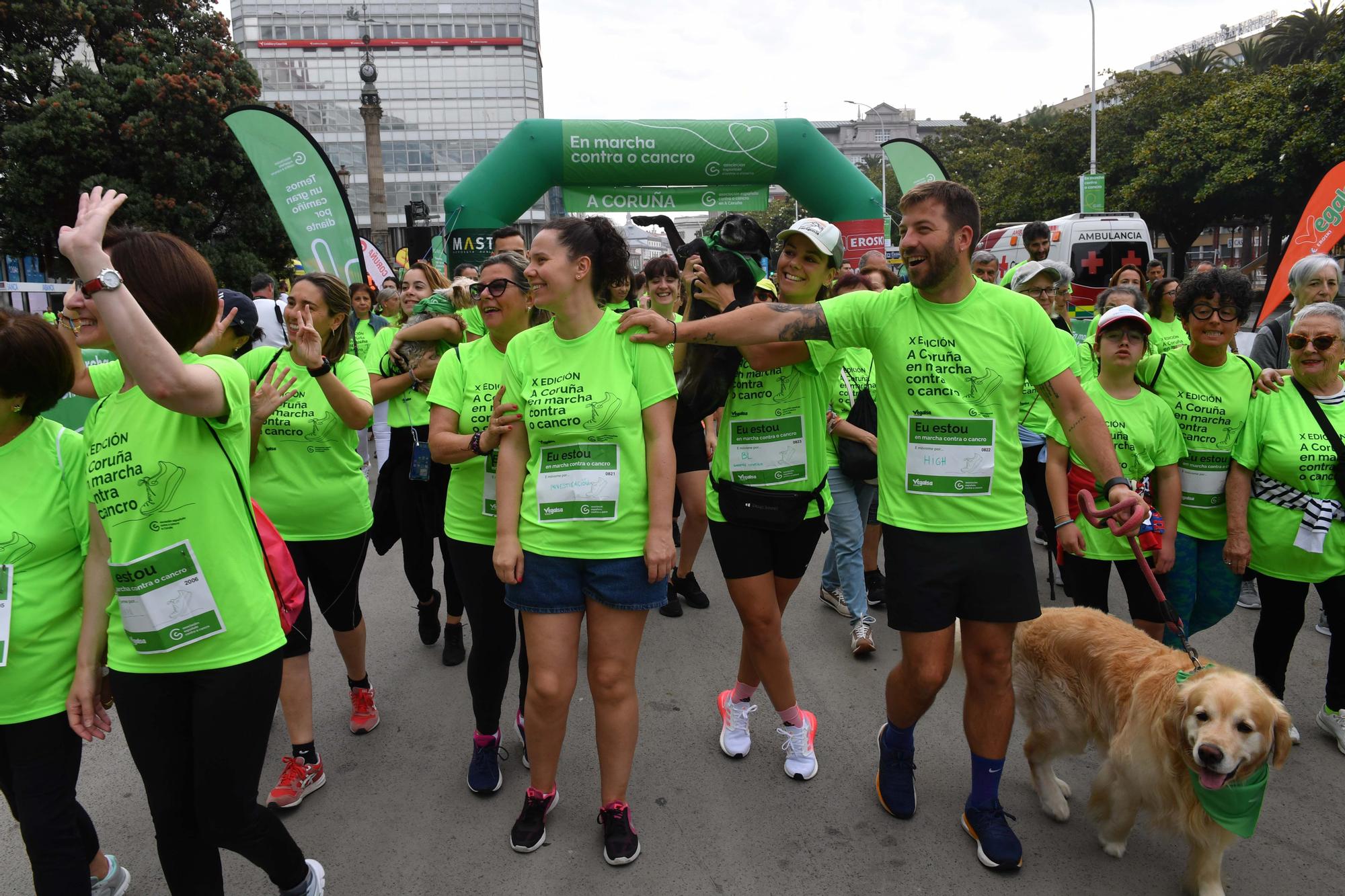 Más de 2.400 participantes en la Andaina Solidaria Contra o Cancro en A Coruña