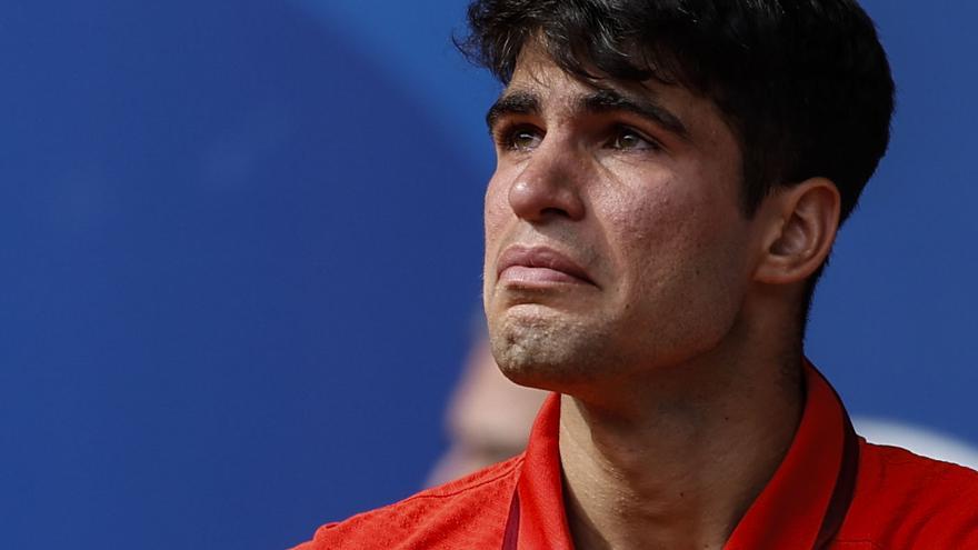 Alcaraz tras la derrota contra Djokovic: &quot;Me voy con la cabeza bien alta de saber que me he dejado el alma por España&quot;