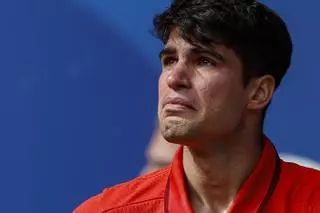 Alcaraz tras la derrota contra Djokovic: "Me voy con la cabeza bien alta de saber que me he dejado el alma por España"