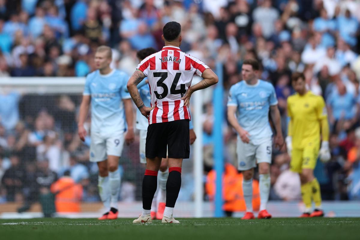 Granit Xhaka, con el Sunderland en la Premier League