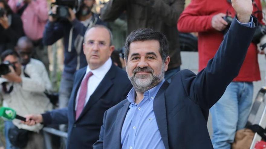 Jordi Sánchez acude a declarar a la Audiencia Nacional.