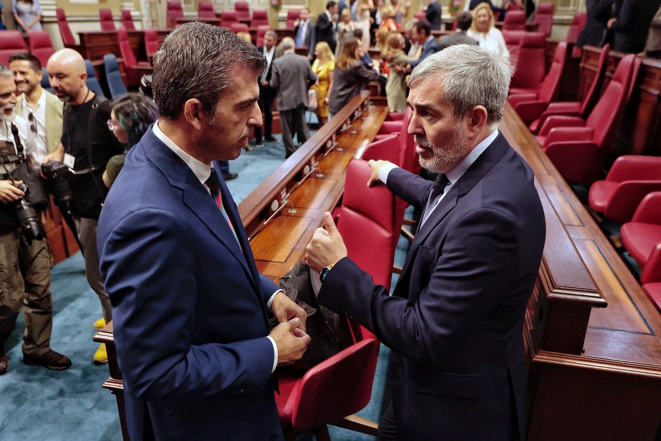Segunda sesión del debate de investidura en el Parlamento de Canarias