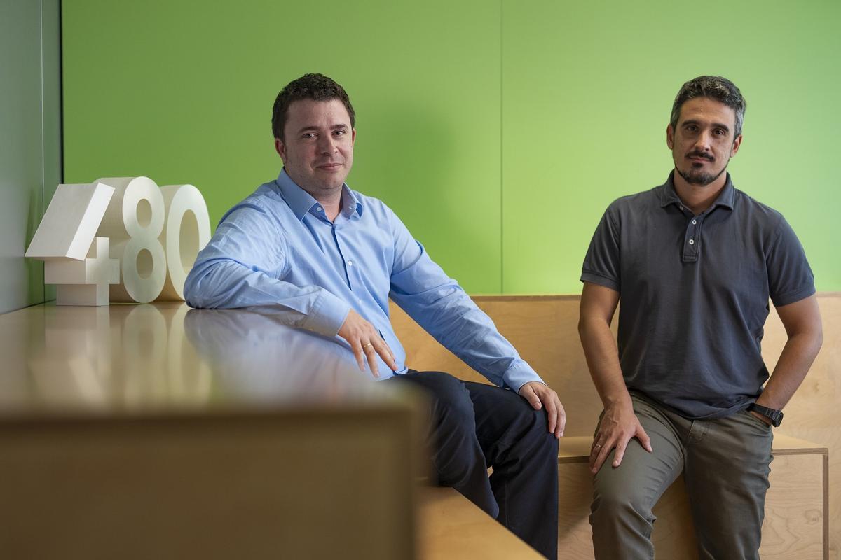 Javier Rillo y Alfredo R. Cebrián, CFO y CEO del grupo Cuatroochenta, cuya filial Sofistic tiene oficina en PTA de Málaga..
