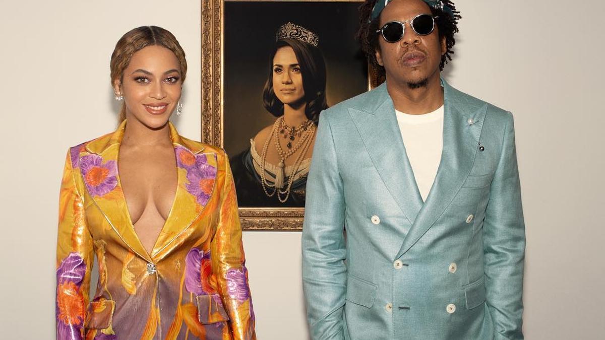 Beyoncé, junto a su marido Jay Z, agradeció el Premio Brit ganado