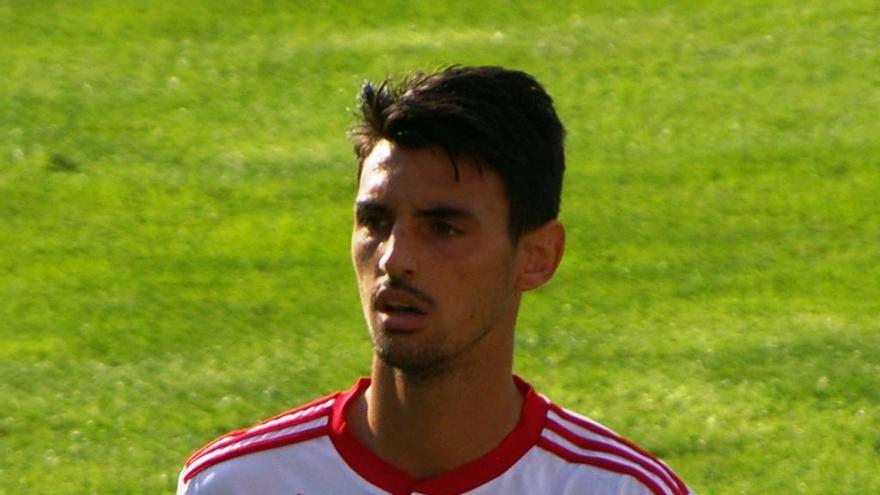 Chema Antón con la camiseta del Salzburgo.