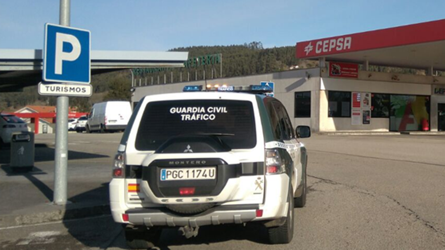 La gasolinera en la que dieron caza al conductor.