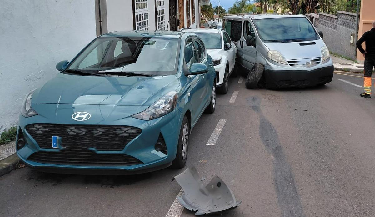 Siniestro vial en la calle El Durazno