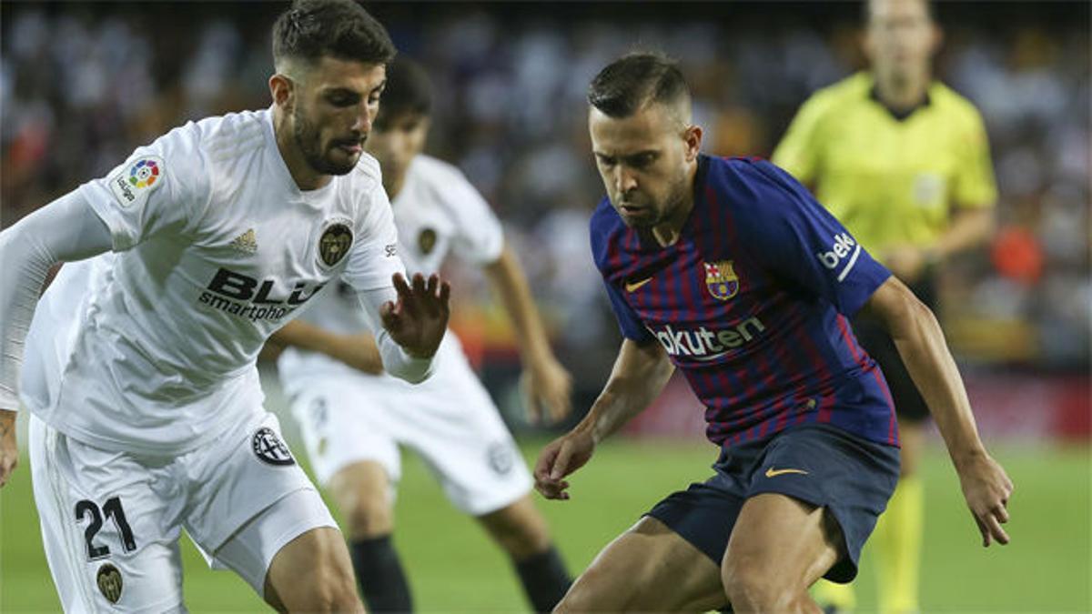 El desagradable recibimiento de Mestalla a Jordi Alba