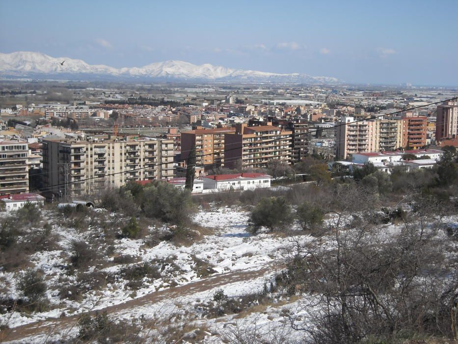 La neu va emblanquinar tota la comarca