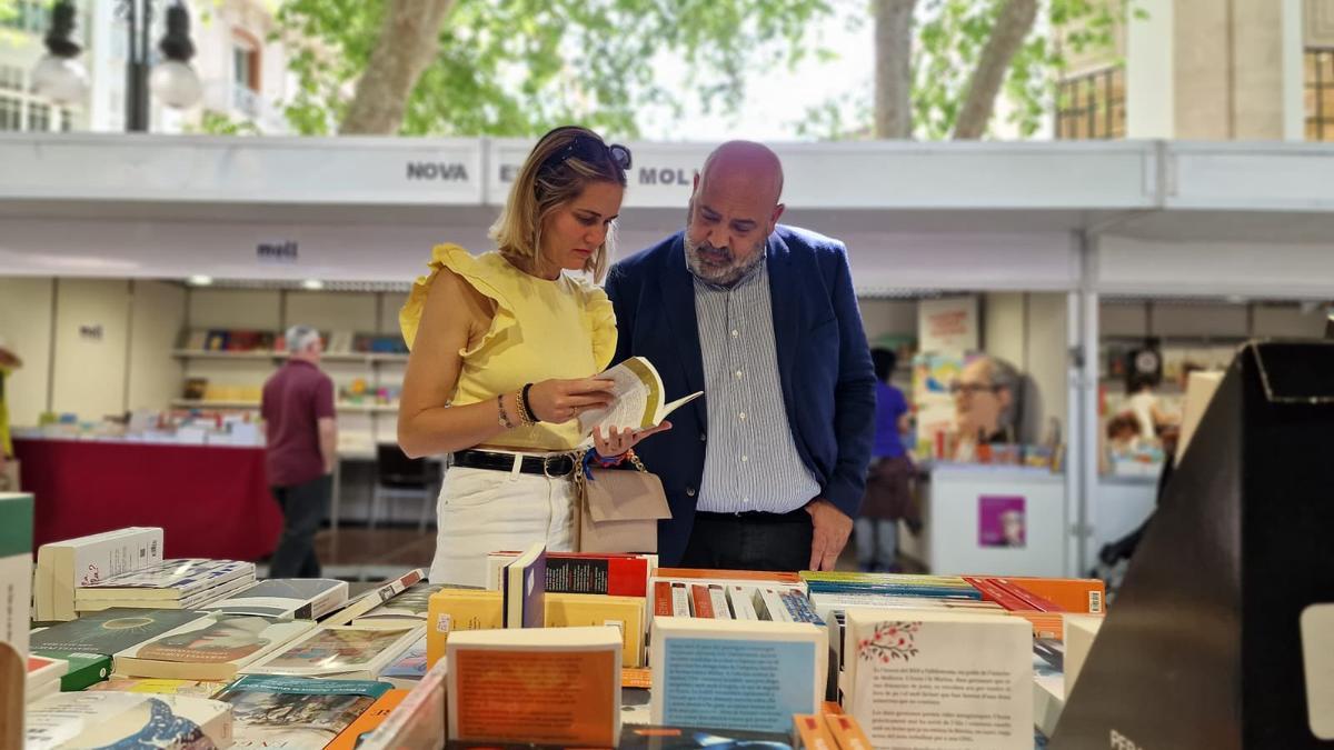 Jaime Martínez en la feria del Libro en el Borne.