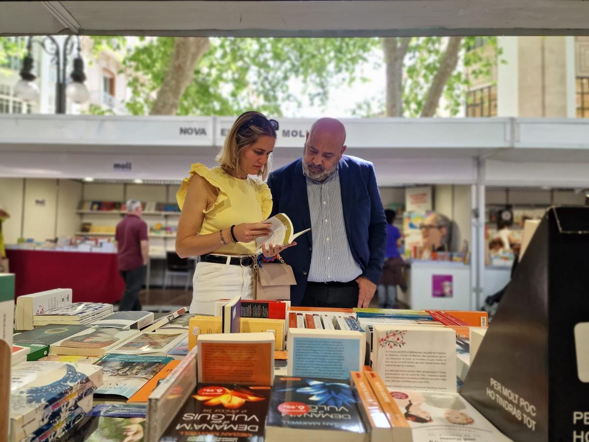 Jaime Martínez en la feria del Libro en el Borne.