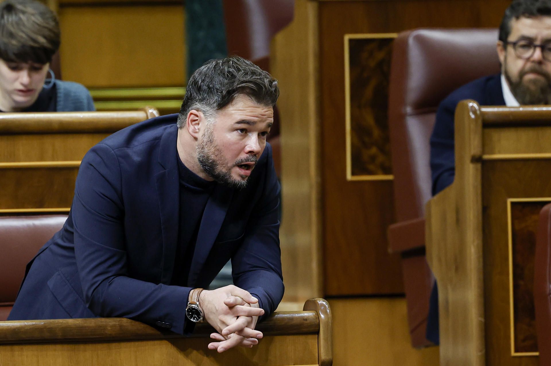 Gabriel Rufián en el pleno del Congreso de los Diputados