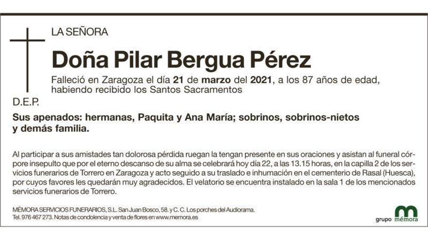 Doña Pilar Bergua Pérez