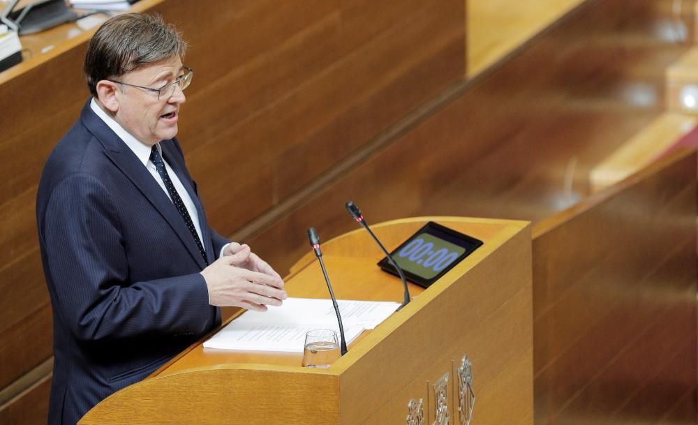 Ximo Puig durante su intervención