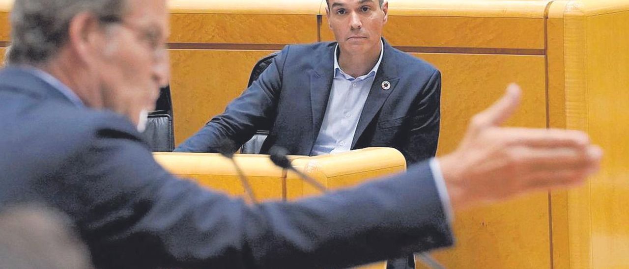 Pedro Sánchez y Núñez Feijóo en una foto de archivo.