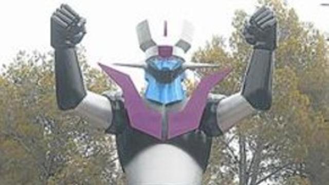 La estatua de Mazinger Z lleva allí 35 años.