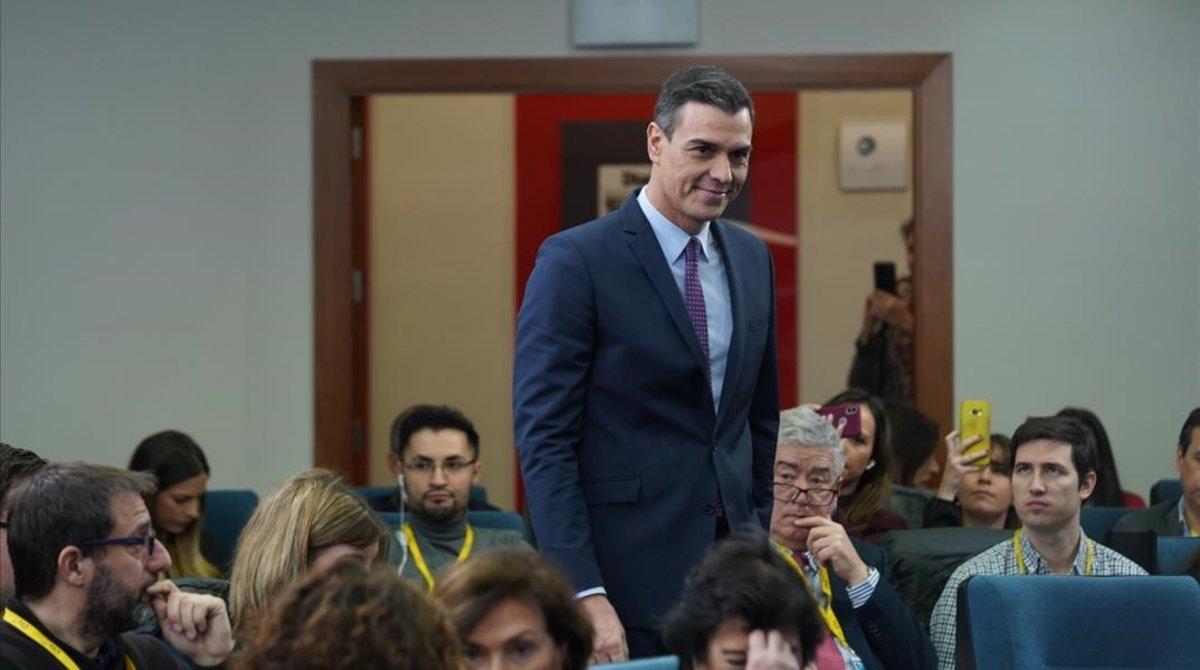 Pedro Sánchez comparece tras el primer Consejo de Ministros de la legislatura.