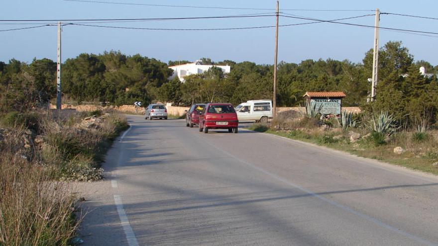 Imagen de archivo de la carretera de Sant Ferran y es Pujols.