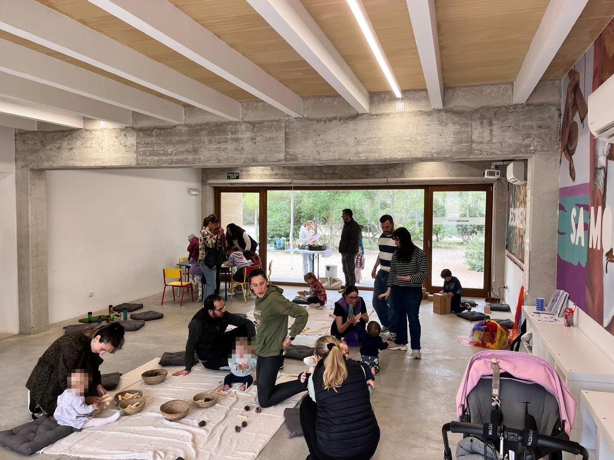Una de las actividades familiares en sa Morisca.