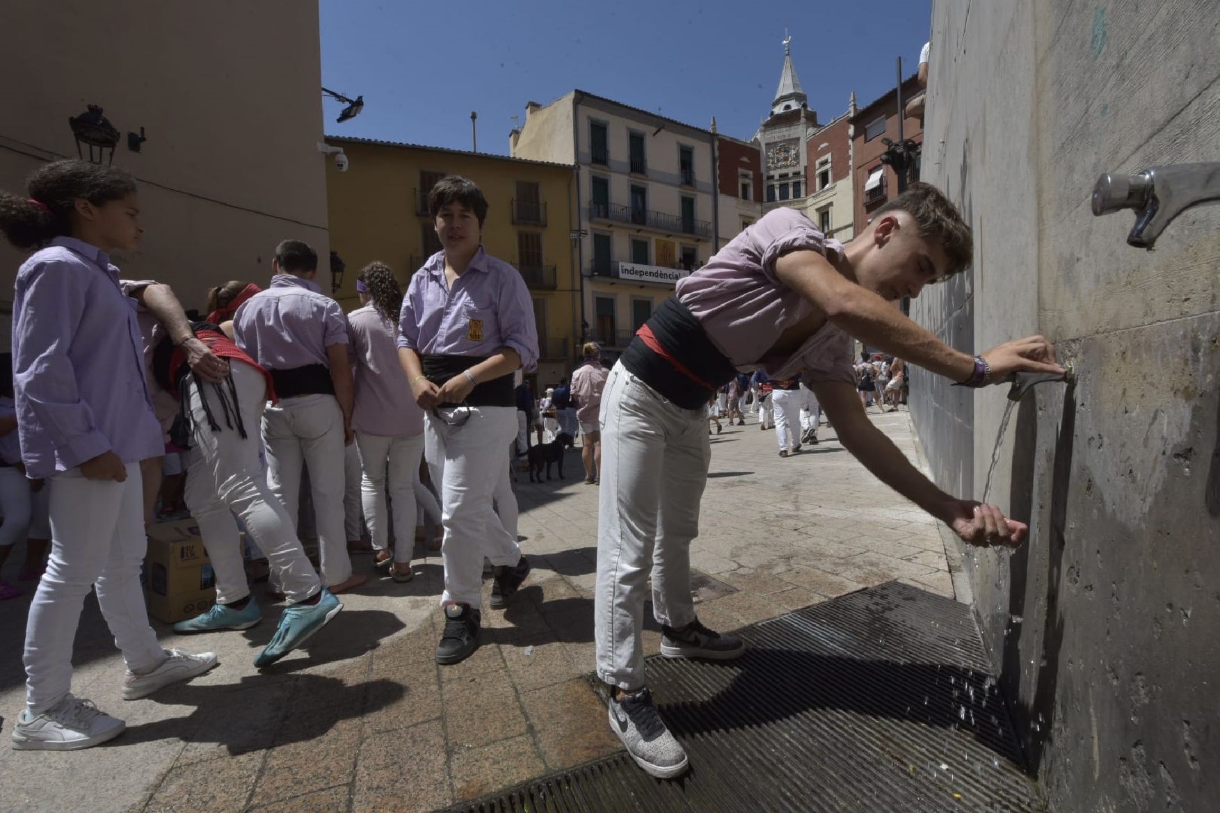 Els Castellers de Berga descarreguen el primer 5 de 7 de la temporada