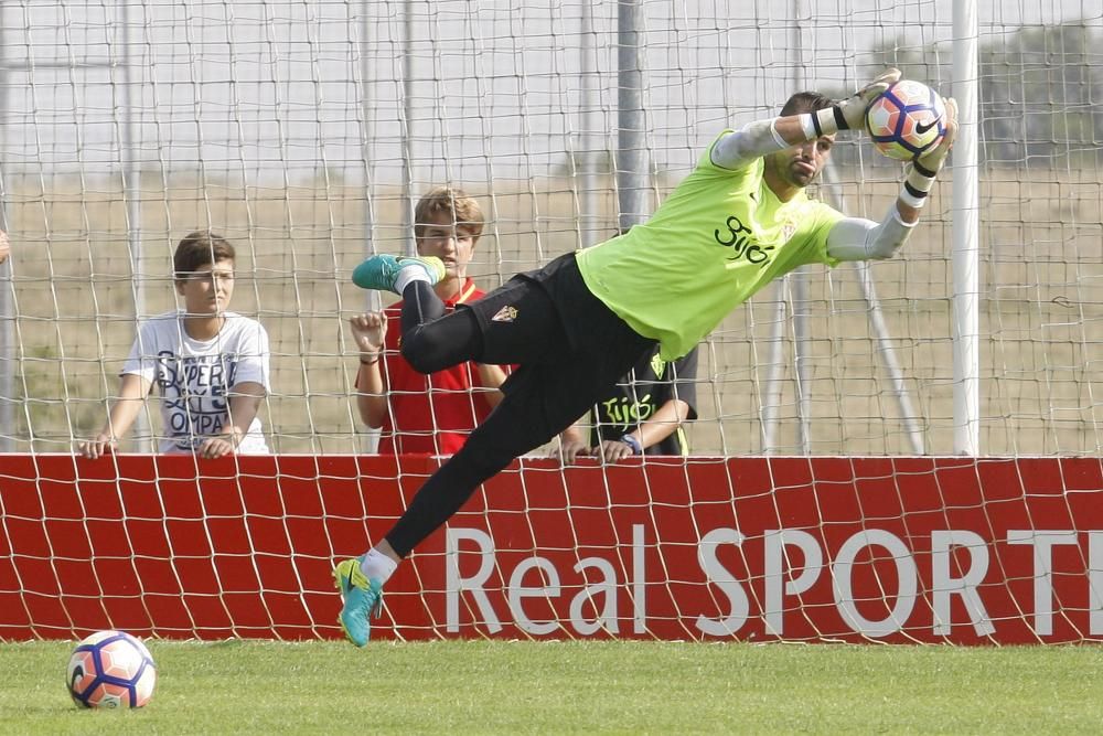 Entrenamiento del Sporting (sábado 27 de agosto)