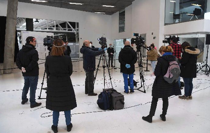 Presentación del hospital de campaña en Expocoruña