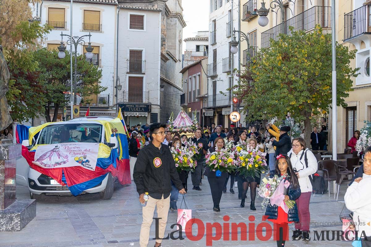 La comunidad ecuatoriana en Caravaca celebra la Virgen de ‘El Quinche’