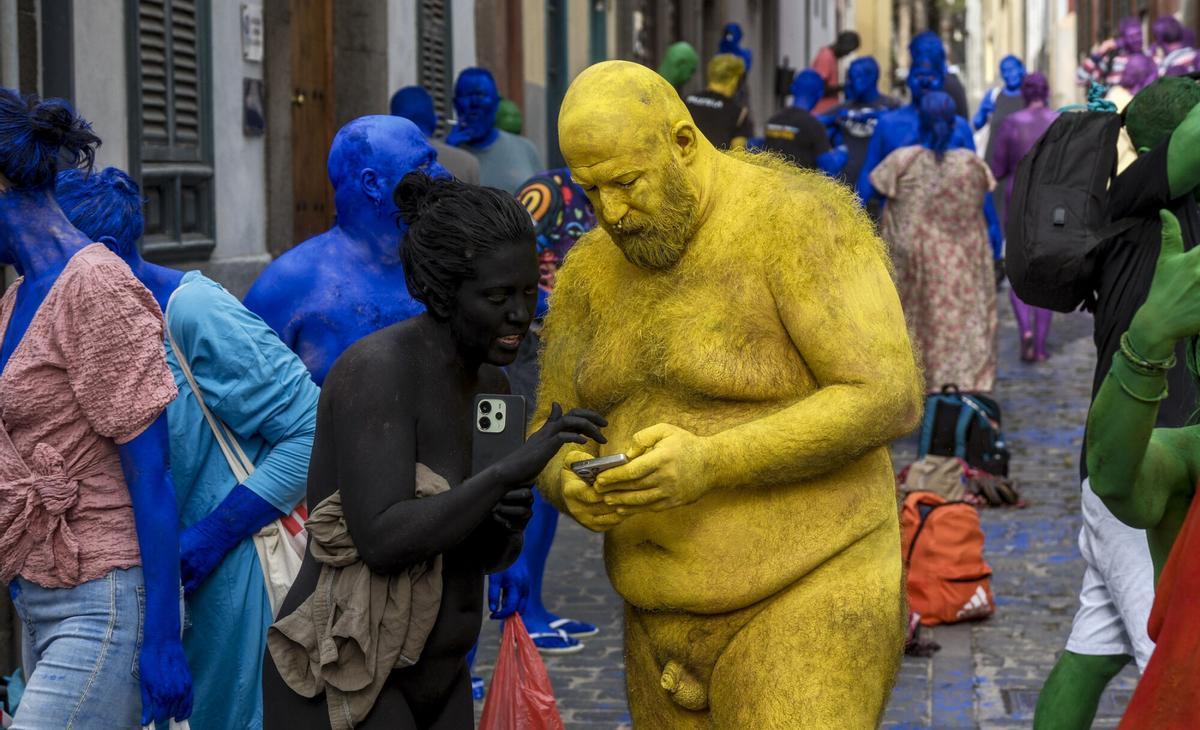 La obra de  Spencer Tunick en Las Palmas de Gran Canaria, en imágenes
