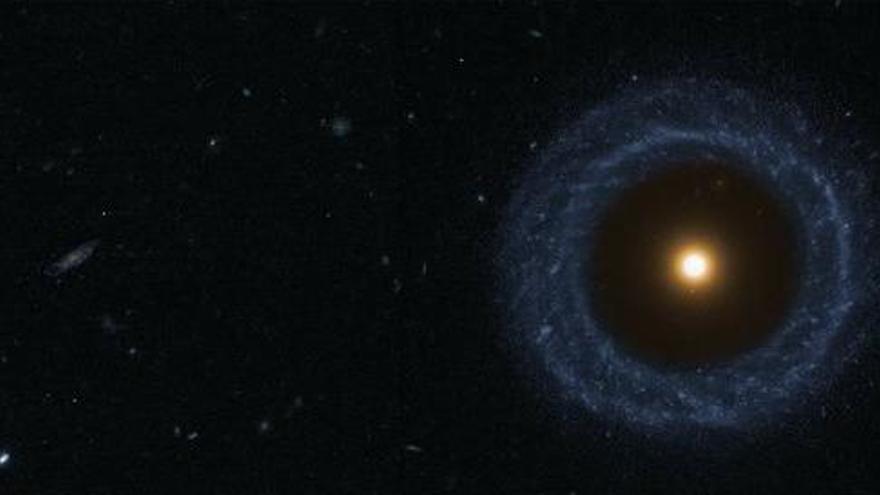Descubren una extraña galaxia a 359 millones de años luz