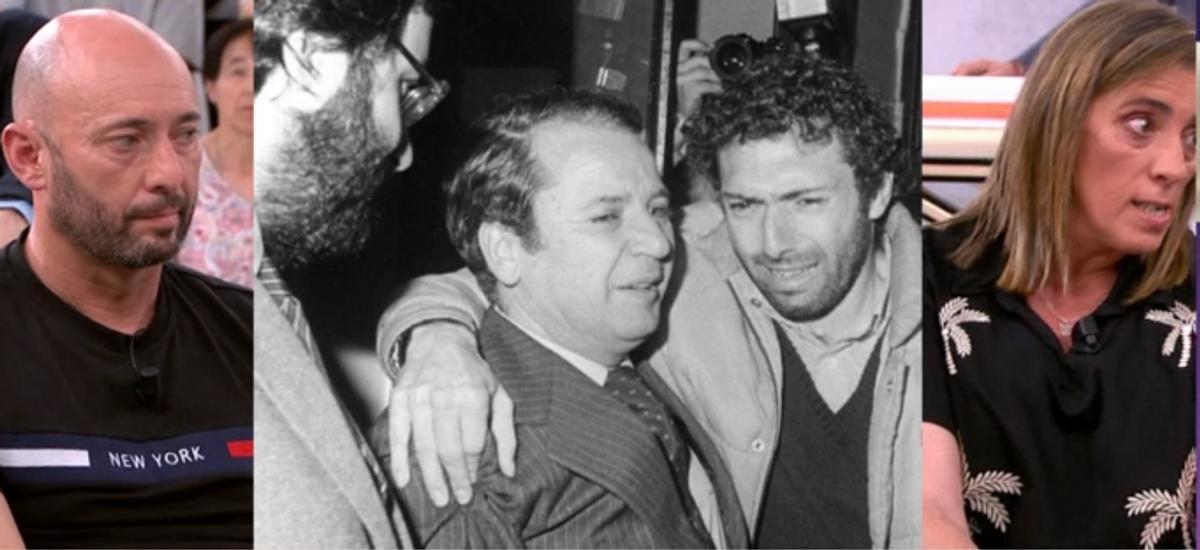Por la izquierda, Núñez y Quini, tras la liberación del Brujo en 1981.