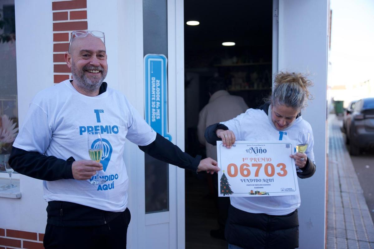 El Gordo del Niño sonríe a Guadiana: tres décimos premiados y una anécdota para el recuerdo