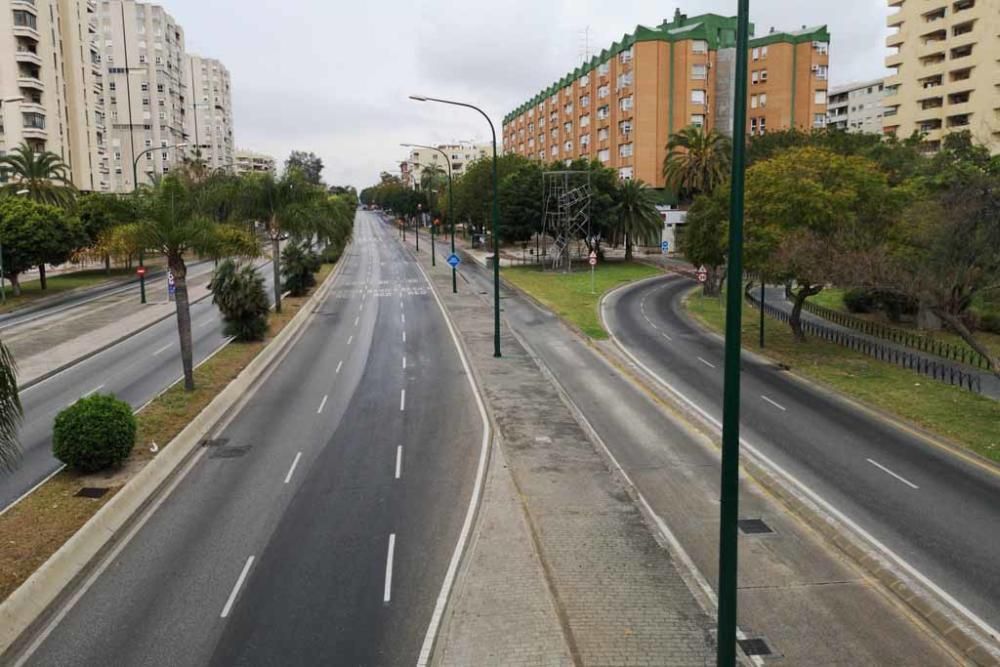 El Estado de Alerta vacía las calles de Málaga