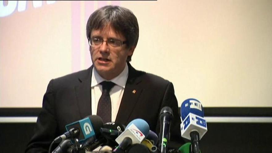 Puigdemont reaparece en Bruselas: &quot;Estas elecciones marcarán el próximo siglo de nuestra historia&quot;